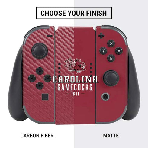 University of South Carolina Gamecocks Red Nintendo Switch Bundle Skin