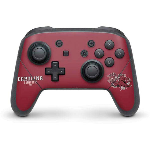 University of South Carolina Gamecocks Red Nintendo Switch Pro Controller Skin