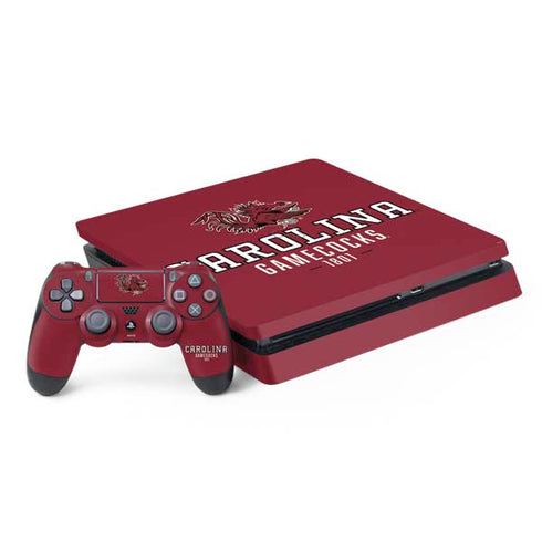 University of South Carolina Gamecocks Red PS4 Slim Bundle Skin