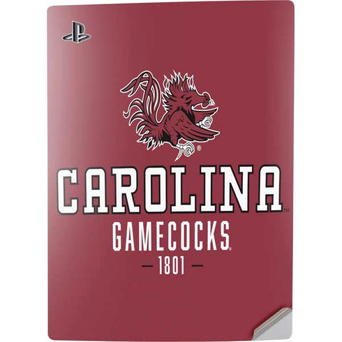 University of South Carolina Gamecocks Red PS5 Digital Edition Console Skin