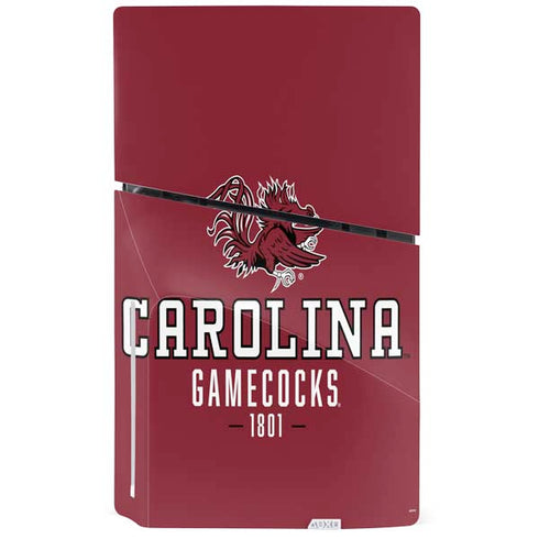 University of South Carolina Gamecocks Red PS5 Slim Disk Bundle Skin