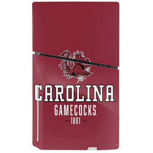 University of South Carolina Gamecocks Red PS5 Slim Disk Console Skin