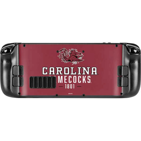 University of South Carolina Gamecocks Red Steam Deck Handheld Gaming Computer Skin