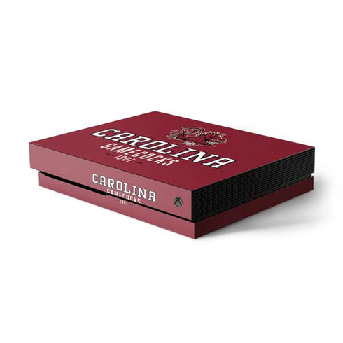 University of South Carolina Gamecocks Red Xbox One X Console Skin