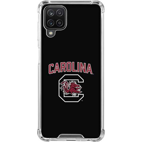 University of South Carolina Athletic Text & Logo Galaxy A12 Clear Case