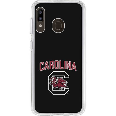 University of South Carolina Athletic Text & Logo Galaxy A20 Clear Case