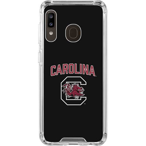University of South Carolina Athletic Text & Logo Galaxy A30 Clear Case