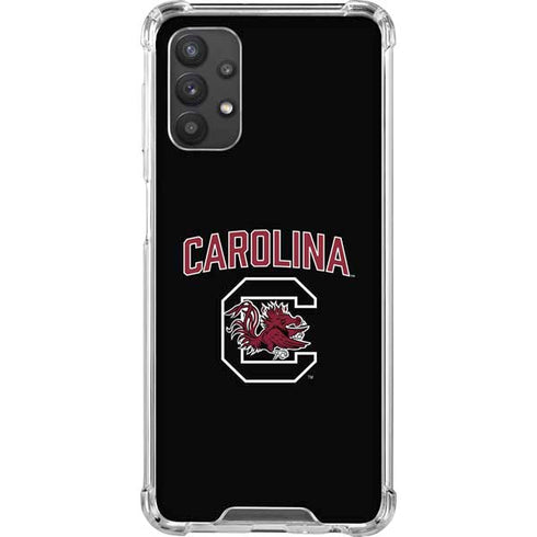 University of South Carolina Athletic Text & Logo Galaxy A32 5G Clear Case