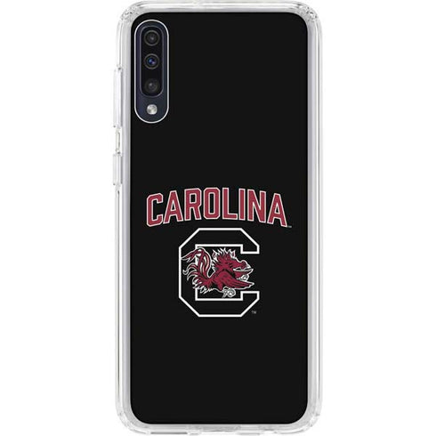 University of South Carolina Athletic Text & Logo Galaxy A50 Clear Case