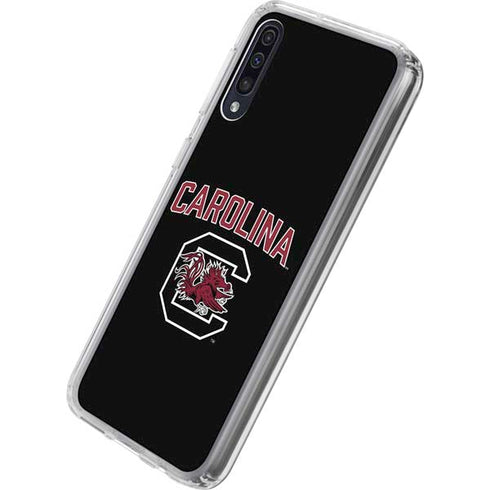 University of South Carolina Athletic Text & Logo Galaxy A50 Clear Case
