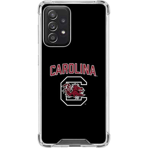 University of South Carolina Athletic Text & Logo Galaxy A52 5G Clear Case