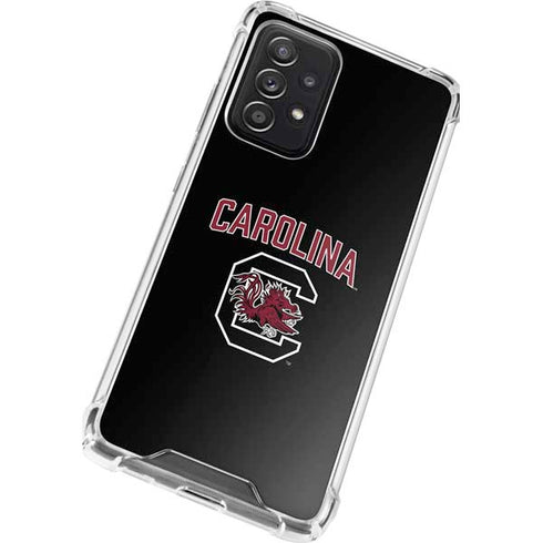 University of South Carolina Athletic Text & Logo Galaxy A52 5G Clear Case