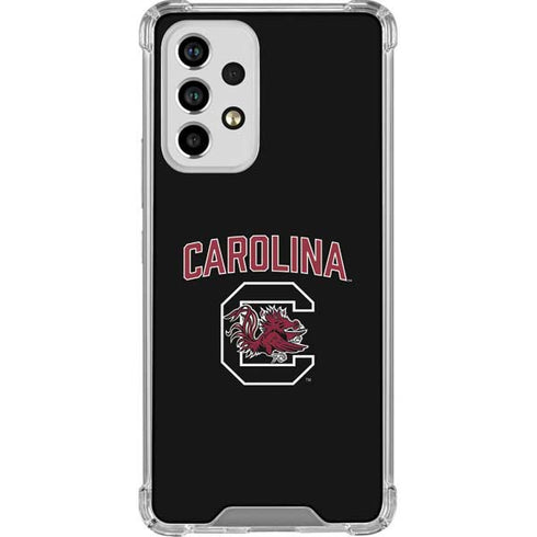 University of South Carolina Athletic Text & Logo Galaxy A53 5G Clear Case