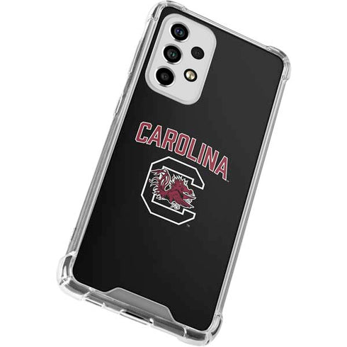 University of South Carolina Athletic Text & Logo Galaxy A53 5G Clear Case