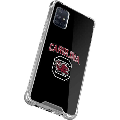 University of South Carolina Athletic Text & Logo Galaxy A71 5G Clear Case