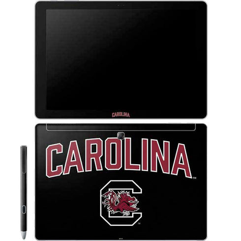University of South Carolina Athletic Text & Logo Galaxy Book 12in Skin