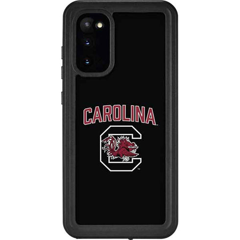 University of South Carolina Athletic Text & Logo Galaxy S20 Waterproof Case