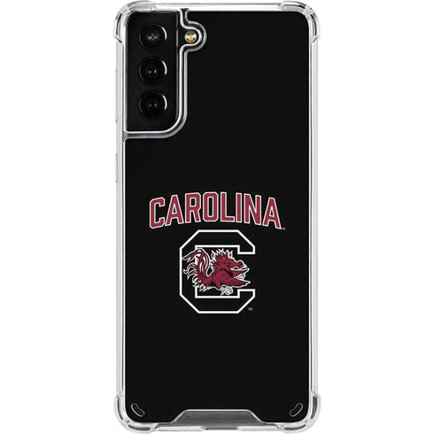 University of South Carolina Athletic Text & Logo Galaxy S21 Plus 5G Clear Case