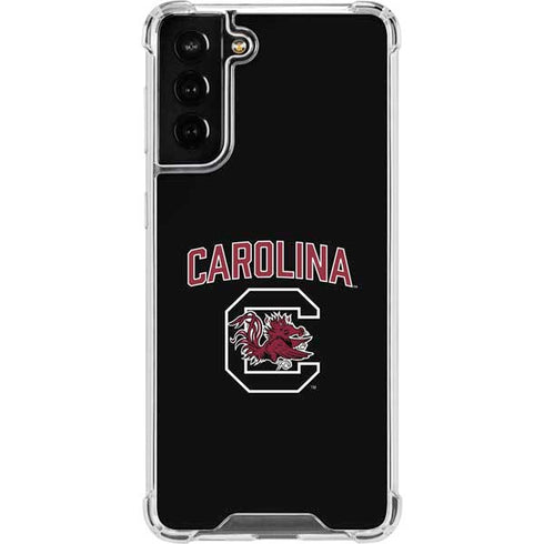 University of South Carolina Athletic Text & Logo Galaxy S22 Plus Clear Case