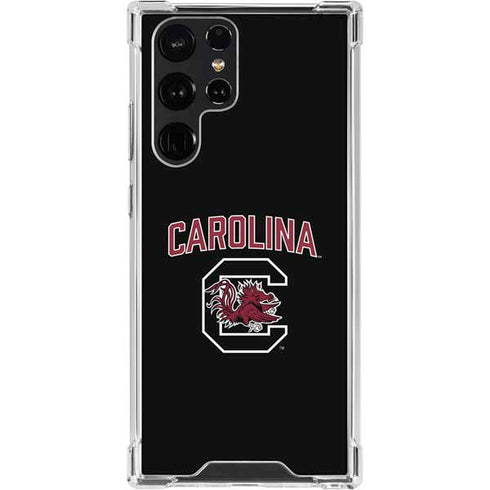 University of South Carolina Athletic Text & Logo Galaxy S22 Ultra Clear Case