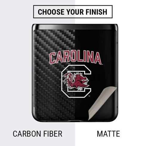 University of South Carolina Athletic Text & Logo Galaxy Z Flip Skin