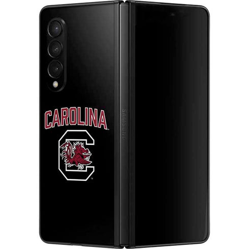 University of South Carolina Athletic Text & Logo Galaxy Z Fold3 5G Skin
