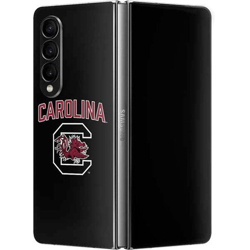 University of South Carolina Athletic Text & Logo Galaxy Z Fold4 5G Skin
