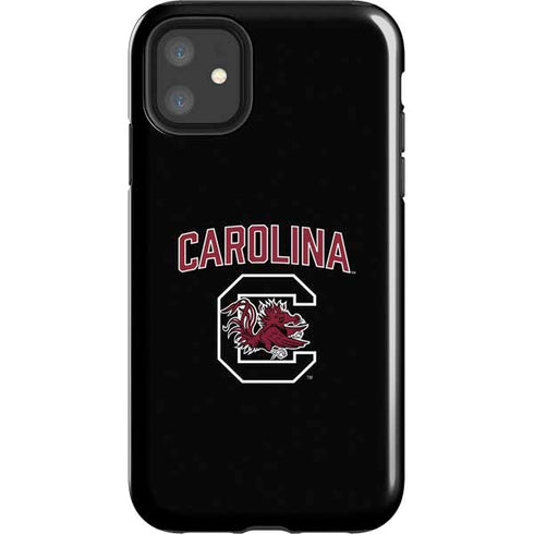 University of South Carolina Athletic Text & Logo iPhone 11 Impact Case