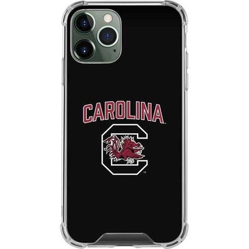 University of South Carolina Athletic Text & Logo iPhone 11 Pro Max Clear Case