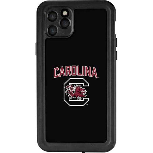 University of South Carolina Athletic Text & Logo iPhone 11 Pro Max Waterproof Case
