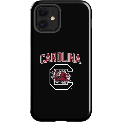 University of South Carolina Athletic Text & Logo iPhone 12 Impact Case