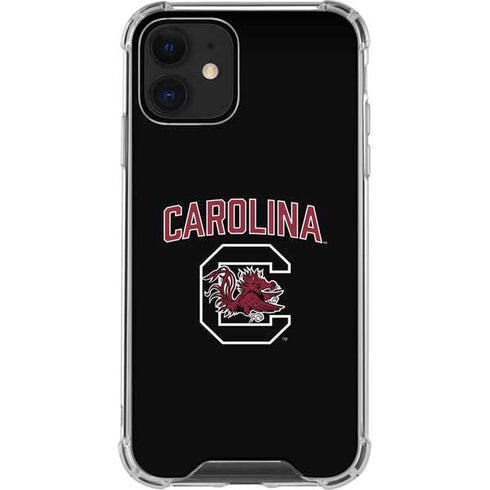 University of South Carolina Athletic Text & Logo iPhone 12 Mini Clear Case