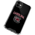 University of South Carolina Athletic Text & Logo iPhone 12 Mini Clear Case