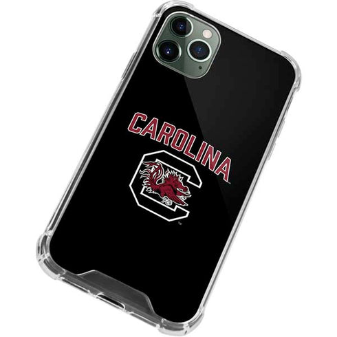 University of South Carolina Athletic Text & Logo iPhone 12 Pro Max Clear Case