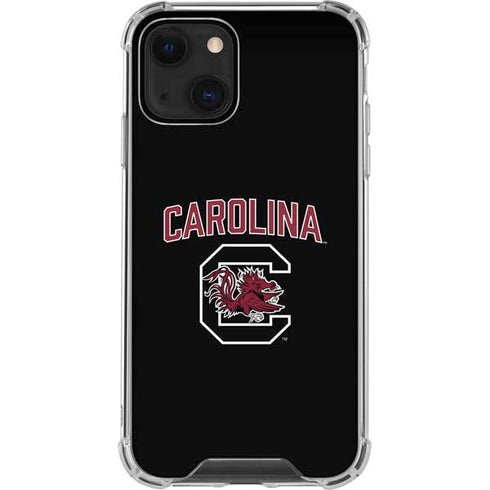 University of South Carolina Athletic Text & Logo iPhone 13 Mini Clear Case