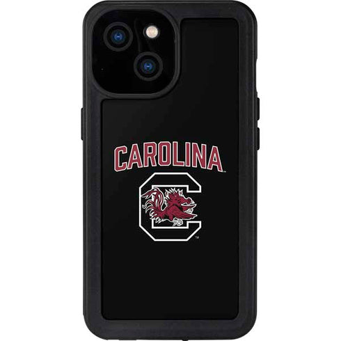 University of South Carolina Athletic Text & Logo iPhone 13 Mini Waterproof Case