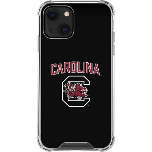 University of South Carolina Athletic Text & Logo iPhone 14 Plus Clear Case