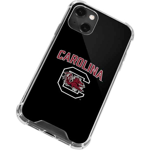 University of South Carolina Athletic Text & Logo iPhone 14 Plus Clear Case