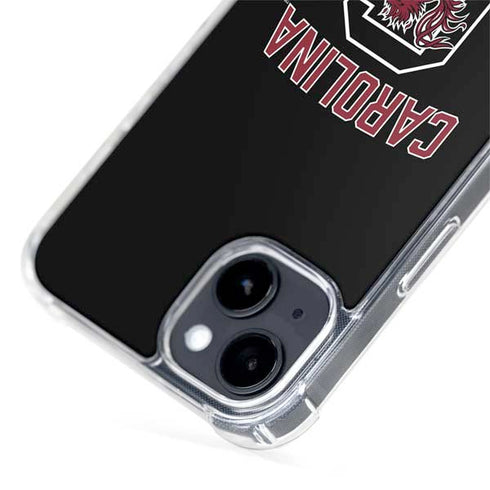 University of South Carolina Athletic Text & Logo iPhone 15 Plus MagSafe Case