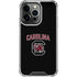 University of South Carolina Athletic Text & Logo iPhone 14 Pro Clear Case