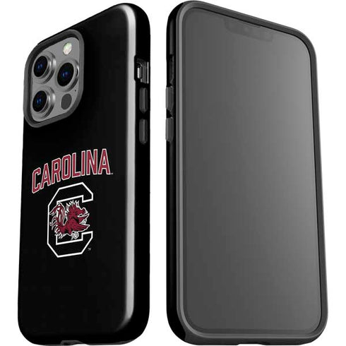 University of South Carolina Athletic Text & Logo iPhone 15 Pro Impact Case
