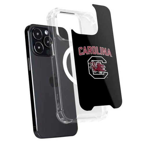 University of South Carolina Athletic Text & Logo iPhone 15 Pro MagSafe Case