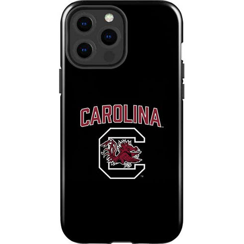 University of South Carolina Athletic Text & Logo iPhone 15 Pro Max Impact Case