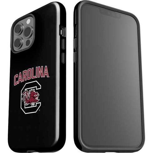 University of South Carolina Athletic Text & Logo iPhone 15 Pro Max Impact Case