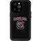 University of South Carolina Athletic Text & Logo iPhone 14 Pro Waterproof Case