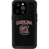 University of South Carolina Athletic Text & Logo iPhone 14 Pro Waterproof Case