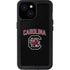 University of South Carolina Athletic Text & Logo iPhone 15 Waterproof Case