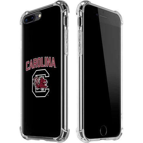 University of South Carolina Athletic Text & Logo iPhone 7/8 Plus Clear Case