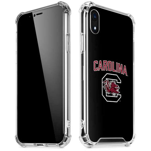 University of South Carolina Athletic Text & Logo iPhone XR Clear Case