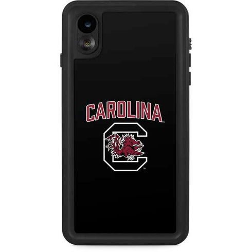 University of South Carolina Athletic Text & Logo iPhone XR Waterproof Case